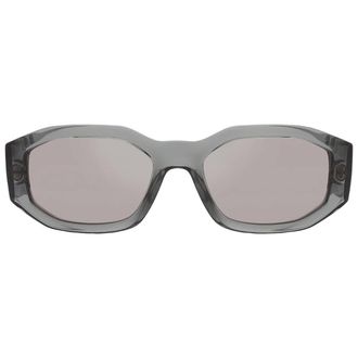 Versace Light Grey Mirrored Silver Geometric Unisex Sunglasses VE4361 311/6G 53