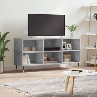 vidaXL Vidaxl - Mueble De Tv Madera De Ingenier&iacute;a Gris Hormig&oacute;n 103,5x30x50 Cm