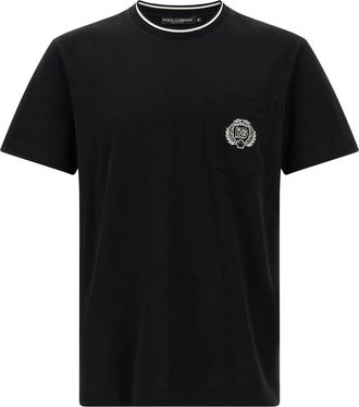 Dolce & Gabbana Black Crewneck T-shirt