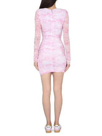 Msgm Polyamide Mini Dress - Pink