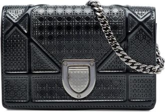 Dior Pre-owned Dior Baby Metallic Patent Microcannage Diorama Flap Crossbody Ladies SHTR9R7IQ62GC9Z7