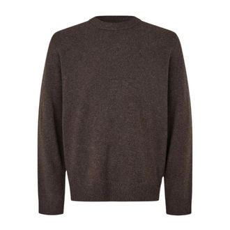 Sams&oslash;e & Sams&oslash;e Truien & Vesten, Heren, Bruin, S, Wol, Isak Knit Sweater