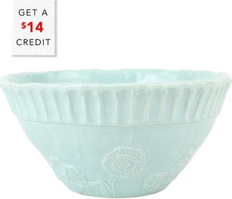 Vietri Vietri Pietra Fiori Serving Bowl With $14 Credit