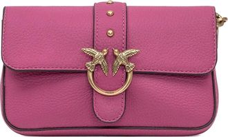 Pinko Borsa a spalla Love Birds con fibbia - Rosa
