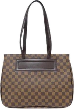 Louis Vuitton Pre-owned Tote Bags, female, Brown, Size: ONE SIZE Pre-owned Damier Parioli Coated Canvas Tote Bag
