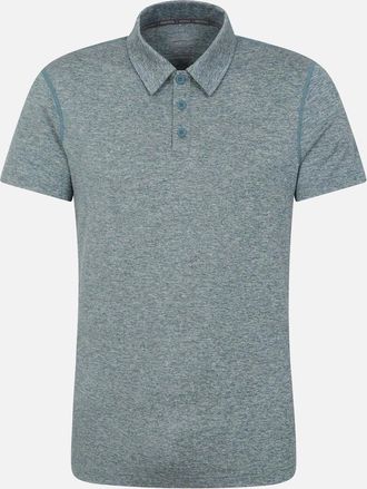 Mountain Warehouse Mens Mountain Warehouse Mens Deuce IsoCool Polo Shirt - Grey - Size: 38