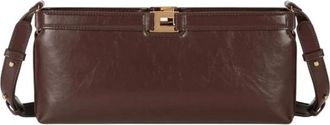 Elisabetta Franchi borse poliestere - Dames - Schoudertassen - Bruin - ONE Size - Polyester - Tassen