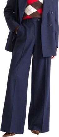 Marella Pantaloni a palazzo - - Trousers - Donna - Blu - M