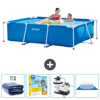 Intex Piscina Con Estructura Rectangular - 220x150x60 Cm - 5-piezas Scb66