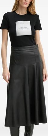 The Kooples T-shirt a maniche corte con stampa grafica - Nero