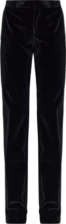 Etro Fluwelen Broek - Dames - Straight fit broeken - Zwart - XS - Broeken