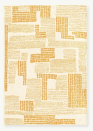 Novatrend Alfombra moderna tejida plana Amarillo 170x240 cm