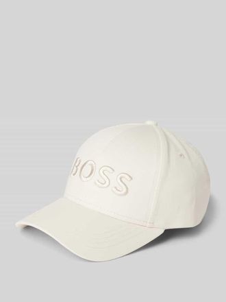 HUGO BOSS Basecap aus reiner Baumwolle Modell ARI-BOSS-E in Offwhite, Gr&ouml;&szlig;e 1