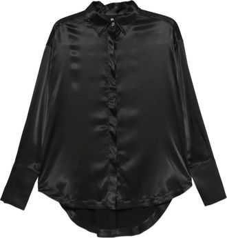 Thom Krom satin-finish shirt - Black