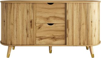 Urban Meuble Aparador efecto madera, almacenamiento moderno puertas texturizadas