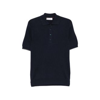 Brunello Cucinelli Ribbed Polo Shirt