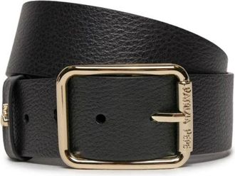 Patrizia Pepe Leren Riem - Dames - Riemen - Zwart - S - Leer - Accessoires