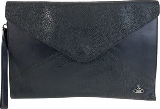 Vivienne Westwood Leather Clutch Bag (Pre-Owned)