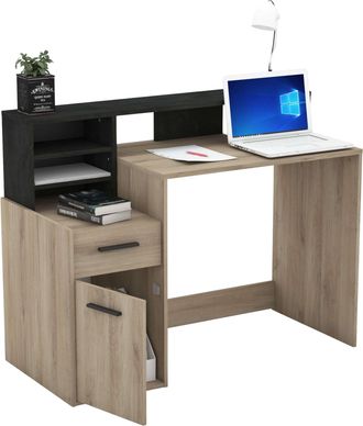 Demeyere Mesa Escritorio Ordenador Color Roble 126 Cm