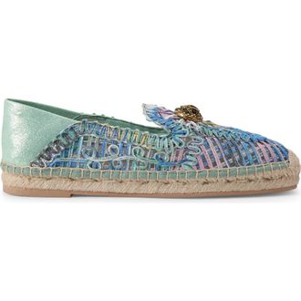 Kurt Geiger Chelsea Woven Espadrille in Open Blue at Nordstrom, Size 7.5Us
