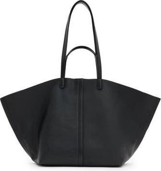 AllSaints Phoenix Leather East/West Tote in Black at Nordstrom Rack