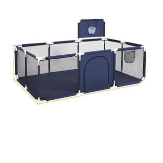 OEM Parque Infantil, Dise&ntilde;o Port&aacute;til, Seguro Para Ni&ntilde;os, Rectangular Azul