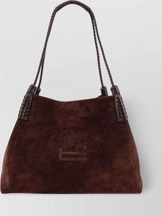 Etro arnica suede tote bag