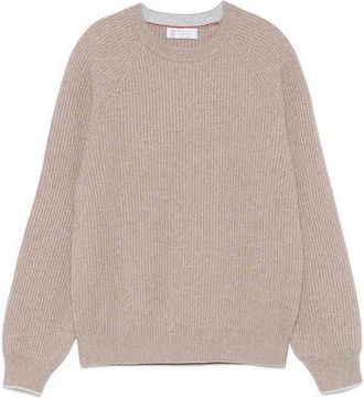 Brunello Cucinelli English Rib Knit Sweater