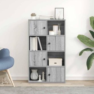 Berkfield Home Durable Bookcase Grey Sonoma 60x24x101.5 cm Engineered Wood