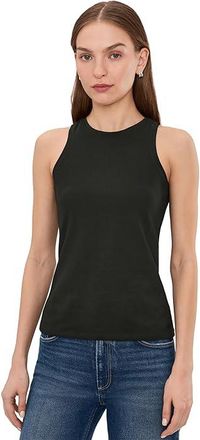 Nic+Zoe High Neck Perfect Tank Top Womens Clothing Black Onyx : LG (US 12-14), Cotton/Spandex