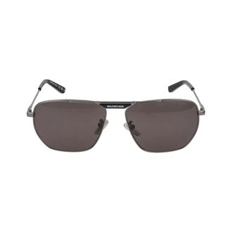 Balenciaga Rechthoekige zonnebril - Heren - Accessoires - Grijs - Maat: 61 MM