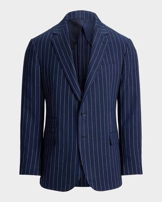 Polo Ralph Lauren Men & apos;s Pinstripe Flap Pocket Single-Breasted Sport Coat