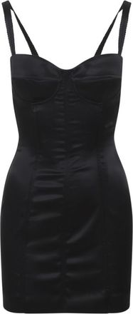 Dolce & Gabbana Black Satin Dress