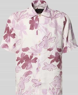 Marc O'Polo Relaxed Fit Freizeithemd aus reinem Leinen in Hellrot, Gr&ouml;&szlig;e XXXL