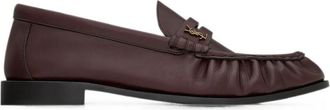 Saint Laurent Dark Brown Helios Loafers