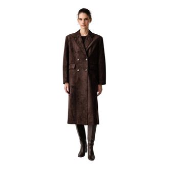 Isabelle Blanche Cappotto doppiopetto - - Coats - Donna - Marrone - L