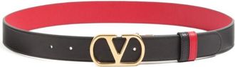 Valentino Garavani Black VLogo Signature Belt
