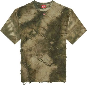 Diesel T-Boxket textured tie-dye T-shirt - men - Cotton - M - Green