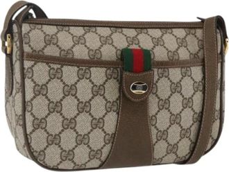 Gucci Pre-owned Cross Body Bags, female, Beige, Size: ONE SIZE Pre-owned Cross Body Bag