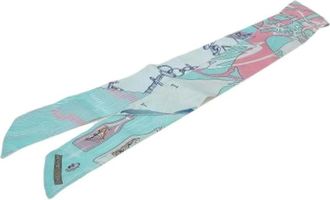 Herm&egrave;s Pre-owned Scarves, female, Multicolor, Size: ONE SIZE Pre-owned Silk Scarf