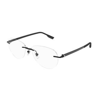 Montblanc MB0186O 001 Black 56mm