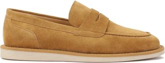 Kazar Lichtbruine su&egrave;de instap halfschoenen - Heren - Loafers - Bruin - 45 EU - Su&egrave;de - Schoenen