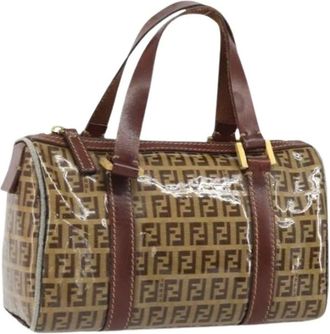 Fendi Pre-owned Handbags, female, Brown, Size: ONE SIZE Pre-owned Canvas Bag