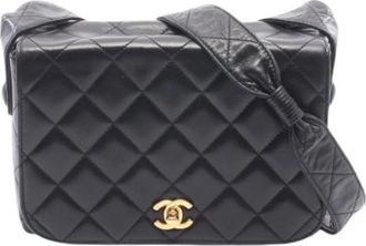 Chanel Pre-owned Vintage Shoulder Bag - Dames - Vintage Schoudertas - Zwart - ONE Size - Leer - Vintage