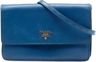 Prada Pre-owned Prada Saffiano Wallet on Strap Ladies PU79YJHKGJ1H4DZN