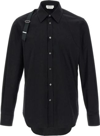 Alexander McQueen Harness Shirt - male - Alexander McQueen - Casual Shirts - Black - M - Shirts