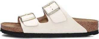 Birkenstock Witte Zomer Slippers Arizona Stijl - Dames - Sandalen - Wit - 38 EU - Denim - Schoenen