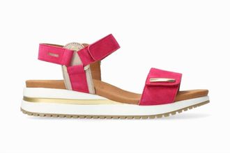 Mephisto Womens Jeanie Wedge Heel Sandals In Fuchsia