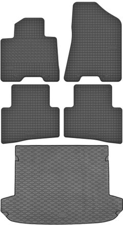OEM Juego De Alfombrillas De Goma Para Coche Y Alfombrilla Para Maletero Para Kia Sportage Iv Suv (2016-2021)