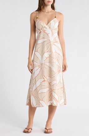 Billabong Tropic Breeze Midi Sundress in Stone at Nordstrom, Size X-Small